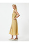 Long Shirt Dress Sleeveless with Belt Lyocell Fabric Blend - 2