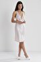 Satin Lace Women's Nightgown - 690 Powder - 2