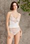Combed Cotton Athlete Panties Women's Underwear Set - 360 Ecru
