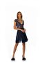 Satin Lace Women's Nightgown - 650 Navy Blue - 2