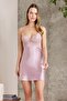 Satin Printed Women's Nightgown & Dressing Gown Set - 2415 Rose - 5