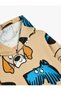 Hooded Sweatshirt with Dog Print Cotton - 3