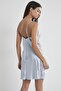 Satin Lace Women's Nightgown - 624 Mist - 3