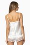 Satin Lace Shorts - Babydoll Set - 445 Ecru - 2