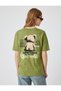 Cotton Oversize T-Shirt - Back Printed, Teddy Bear Themed, Crew Neck, Short Sleeve - 4