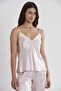 Velvet Satin 3-Piece Women's Pajama Set - 2040 - 5