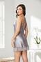 Satin Lace Women's Nightgown - 870 Royal - 3