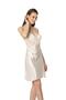Satin Lace Women's Nightgown and Dressing Gown Set - 4050 İnci - 3