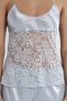 Satin Lace Shorts - Babydoll Set - 445 Mist - 2