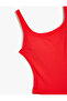 Basic Swimsuit U Collar Thick Straps - 3