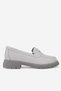 Women's Gray Genuine Natural Leather Loafer Shoes, Number 36-41 - 3