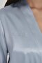 Satin Women's Dressing Gown - 1010 Mist - 2