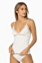 Combed Cotton Athlete Panties Women's Underwear Set - 367 Ecru