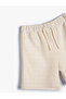 Tweed Shorts with Tie Waist - 3