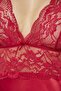 Satin Lace Women's Nightgown - 905 Red - 2