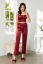 Satin 3-Piece Women's Pajama Set - 2075 - 4