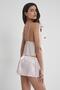 Satin Lace Shorts - Babydoll Set - 450 Powder - 4