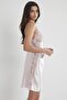 Satin Lace Women's Nightgown - 624 Powder - 2