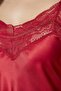 Satin 3-Piece Women's Dressing Gown Set - 2475 Red - 5