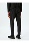 Jogger Scuba Fabric Sports Sweatpants with Lace-Up Waist Pocket Detail - 4