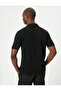 Polo Neck Slim Knit T-Shirt Slim Fit Short Sleeve Crumpled - 4
