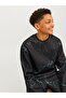 Jjkey Spory Black Sweatshirt - Aop Loose Fit Ln Jnr 12269412 - 7