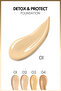 Detox & Protect Foundation Spf 15 Yoğun Kapatıcı Saten Bitişli Fondöten - 01 Beige - 4