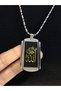 Men's Steel Necklace - with the Name of Allah Written, for Lover, Spouse, Mother, Father - 4