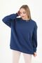 Bisiklet Yaka Oversize Sweetshirt - 4