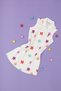 Girl's Ecru Polo Neck Knitted Dress 50283280 -Vr019