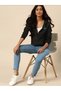 Women's Blue Butterfly Printed Hooded Zipper Sweatshirt - 3