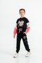 Super Girl Printed Hooded Crop Top Girl's Tracksuit Set - 4