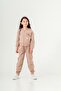 The Real World Label Cargo Pocket Hooded Girls' Sweatshirt and Sweatpants Set - 3