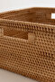 صندوق تخزين ميانتير راتان متوسط الحجم وسلة ديكور 30x28x16 سم 4584 - 7