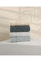 Lycia 100% Cotton Jacquard Border Herringbone 4-Piece Face Towel Set 1024a - 2