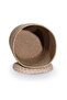 Handmade cotton natural beige wicker decorative basket with lid 36cmx45cm 9032 - 3