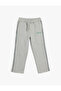 Sweatpants Print Detailed Tie Waist Relaxed Cut