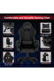 Black HYG-01 Gaming Chair for Home Study & Gaming with High Resilience Cushion - 2