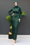 Emerald Sequin Pencil Dress - 4