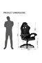 Black HYG-01 Gaming Chair for Home Study & Gaming with High Resilience Cushion - 6