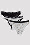 Multicolored Boys' Patterned 3-Pack Slip Panties