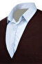 Men's Buttoned Sports / Regular Fit Knitwear Knitted Sleeveless Navy Blue Vest - 5013Ls - 4