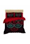 New Year's Mandala Black Floor Digital Bedding Set