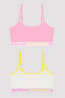 Girl's Tea Party 2-Piece Crop Top