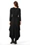 Long Sleeve Atlas Autumn and Winter Asymmetrical Cut Authentic Long Combed Cotton Viscose Dress Gray Gray - 2