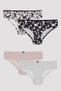 Dark Shadow Floral 5-Piece Multicolored Hipster Panties