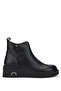 Women's Genuine Leather Black Leather Casual Boots