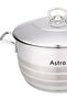 Casserole 20x11cm - 3.3 Liter Capacity -18/10 Cr-Ni Stainless Steel - Silver - 3