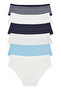 Girl's Blue Type 6-Piece Slip Panties - 3