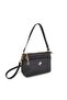 Women's Crossbody Bag Black Embossed